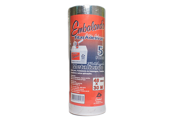 kit Fita Adesiva Larga Metalizada 45m x 30m